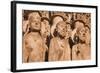 Stone Figures Adorning the West Front of Chartres Cathedral-Julian Elliott-Framed Photographic Print