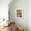 Stone Fireplace from Bedroom Loft of Summer Cabin Made from a Prefabricated Kit of Pine Logs-John Dominis-Framed Photographic Print displayed on a wall