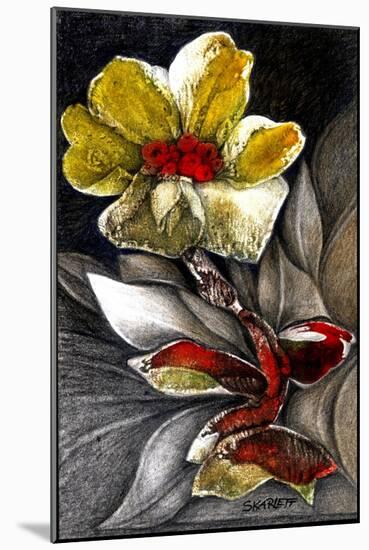 Stone Flower-Skarlett-Mounted Giclee Print