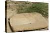 Stone for Grinding Corn Pueblo Bonito, Anasazi/Ancestral Puebloan Site in Chaco Canyon, New Mexico-null-Stretched Canvas