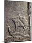 Stone Funerary Stele, Detail with Sailing Boat of Shipowner Callinicos, from Sinop, Turkey-null-Mounted Giclee Print