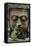 Stone Garden Statue with Flower-Matt Freedman-Framed Stretched Canvas