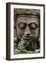 Stone Garden Statue with Flower-Matt Freedman-Framed Photographic Print