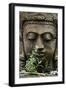 Stone Garden Statue with Flower-Matt Freedman-Framed Photographic Print