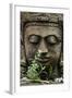 Stone Garden Statue with Flower-Matt Freedman-Framed Photographic Print