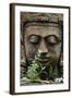 Stone Garden Statue with Flower-Matt Freedman-Framed Photographic Print