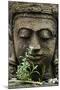 Stone Garden Statue with Flower-Matt Freedman-Mounted Photographic Print