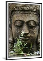 Stone Garden Statue with Flower-Matt Freedman-Framed Premium Photographic Print