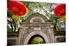 Stone Gate Garden Red Lanterns Prince Gong's Mansion, Beijing, China-William Perry-Mounted Photographic Print