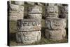 Stone Glyphs in Front of the Palace of Masks, Kabah Archaeological Site, Yucatan, Mexico-Richard Maschmeyer-Stretched Canvas
