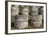Stone Glyphs in Front of the Palace of Masks, Kabah Archaeological Site, Yucatan, Mexico-Richard Maschmeyer-Framed Photographic Print