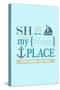 Stone Harbor, New Jersey - Stone Harbor Is My Happy Place (#2 - Teal)-Lantern Press-Stretched Canvas