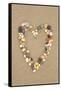 Stone Heart on Sand-Lantern Press-Framed Stretched Canvas