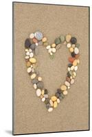 Stone Heart on Sand-Lantern Press-Mounted Art Print