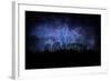 Stone Henge Lightning-rolffimages-Framed Art Print