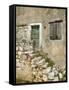 Stone House, Cres, Croatia-Russell Young-Framed Stretched Canvas