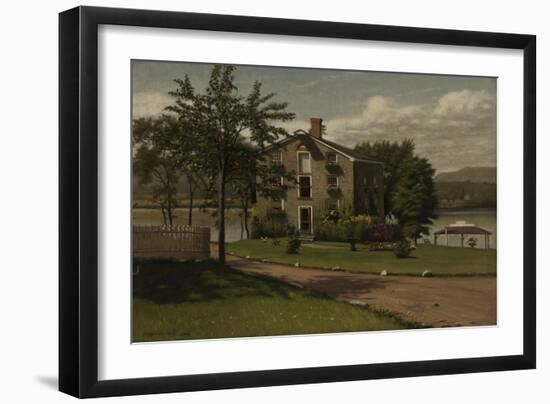 Stone House, Larrabee's Point, Vermont, 1906-John George Brown-Framed Premium Giclee Print