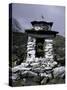 Stone House, Nepal-Michael Brown-Stretched Canvas