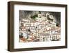 Stone houses in the medieval town of Castelmezzano, Dolomiti Lucane-Roberto Moiola-Framed Photographic Print