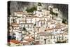 Stone houses in the medieval town of Castelmezzano, Dolomiti Lucane-Roberto Moiola-Stretched Canvas