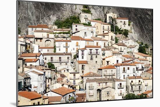 Stone houses in the medieval town of Castelmezzano, Dolomiti Lucane-Roberto Moiola-Mounted Photographic Print