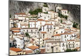 Stone houses in the medieval town of Castelmezzano, Dolomiti Lucane-Roberto Moiola-Mounted Photographic Print