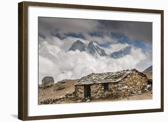 Stone hut, Khumbu Valley, Nepal.-Lee Klopfer-Framed Photographic Print