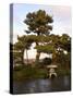 Stone Lantern, Kenrokuen Garden, Ishigawa Prefecture, Japan-Christian Kober-Stretched Canvas