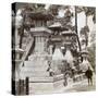 Stone Lanterns at Sumiyoshi, Osaka, Japan, 1904-Underwood & Underwood-Stretched Canvas