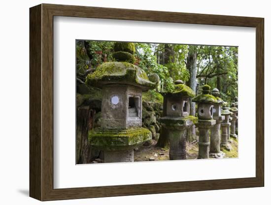 Stone Lanterns, Nara, Kansai, Japan, Asia-Michael Runkel-Framed Photographic Print