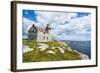 Stone Lighthouse in Rose Blanche, Remote Village in Southern Newfoundland, Canada, North America-Michael Runkel-Framed Photographic Print