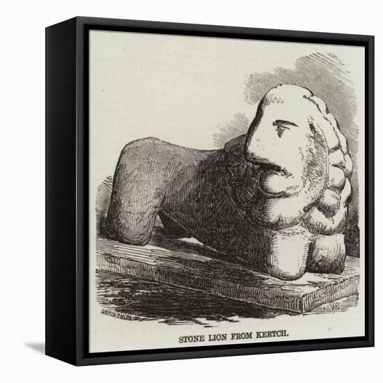 Stone Lion from Kertch-null-Framed Stretched Canvas