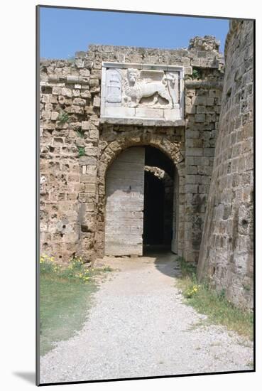 Stone Lion, Othellos Tower, Famagusta, North Cyprus, 2001-Vivienne Sharp-Mounted Photographic Print