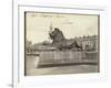 Stone Lion, Trafalgar Square, London, 19th Century-Francis Frith-Framed Giclee Print