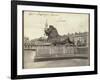 Stone Lion, Trafalgar Square, London, 19th Century-Francis Frith-Framed Giclee Print