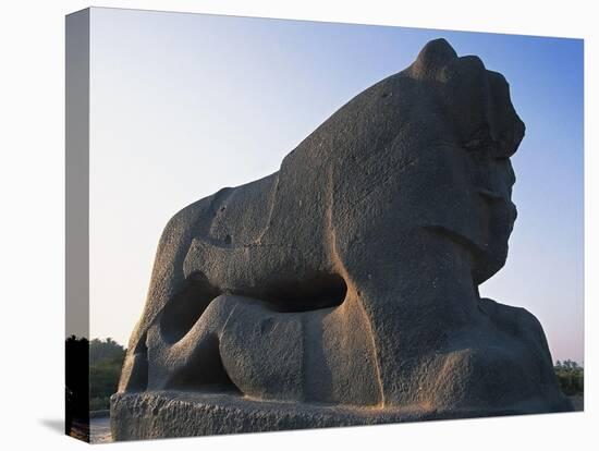 Stone Lion, War Trophy of Nebuchadnezzar II, Babylon, Iraq-null-Stretched Canvas