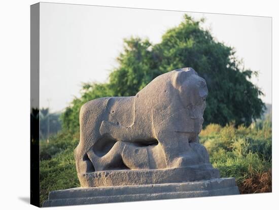 Stone Lion, War Trophy of Nebuchadnezzar II, Babylon, Iraq-null-Stretched Canvas