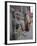 Stone Lions Guard a Prayer Wall in Durbar Square, Kathmandu, Nepal, Asia-Mark Chivers-Framed Photographic Print