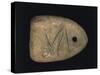 Stone Loom Weight with Carved Alphabet, from Monte Loffa, Veneto Region-null-Stretched Canvas