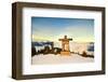 Stone Man on Mount Whistler-null-Framed Art Print