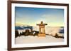 Stone Man on Mount Whistler-null-Framed Art Print