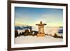 Stone Man on Mount Whistler-null-Framed Art Print