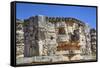 Stone Mask of the God Chac, Mayapan, Mayan Archaeological Site, Yucatan, Mexico, North America-Richard Maschmeyer-Framed Stretched Canvas