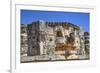 Stone Mask of the God Chac, Mayapan, Mayan Archaeological Site, Yucatan, Mexico, North America-Richard Maschmeyer-Framed Photographic Print