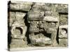 Stone Mask on Temple of Masonry Altars, Altun Ha, Belize, Central America-Upperhall-Stretched Canvas