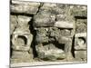 Stone Mask on Temple of Masonry Altars, Altun Ha, Belize, Central America-Upperhall-Mounted Photographic Print