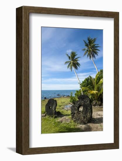 Stone Money on the Island of Yap, Micronesia-Michael Runkel-Framed Photographic Print