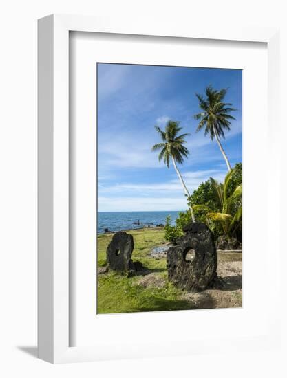 Stone Money on the Island of Yap, Micronesia-Michael Runkel-Framed Photographic Print