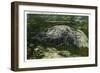 Stone Mountain, Georgia - Aerial View of the Mountain-Lantern Press-Framed Art Print