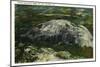 Stone Mountain, Georgia - Aerial View of the Mountain-Lantern Press-Mounted Art Print